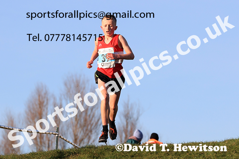 Boys under-13s 2024 NECAA Cross Country Champs., Temple Park, South Shields. Photo: David T. Hewitson/Sports for All Pics